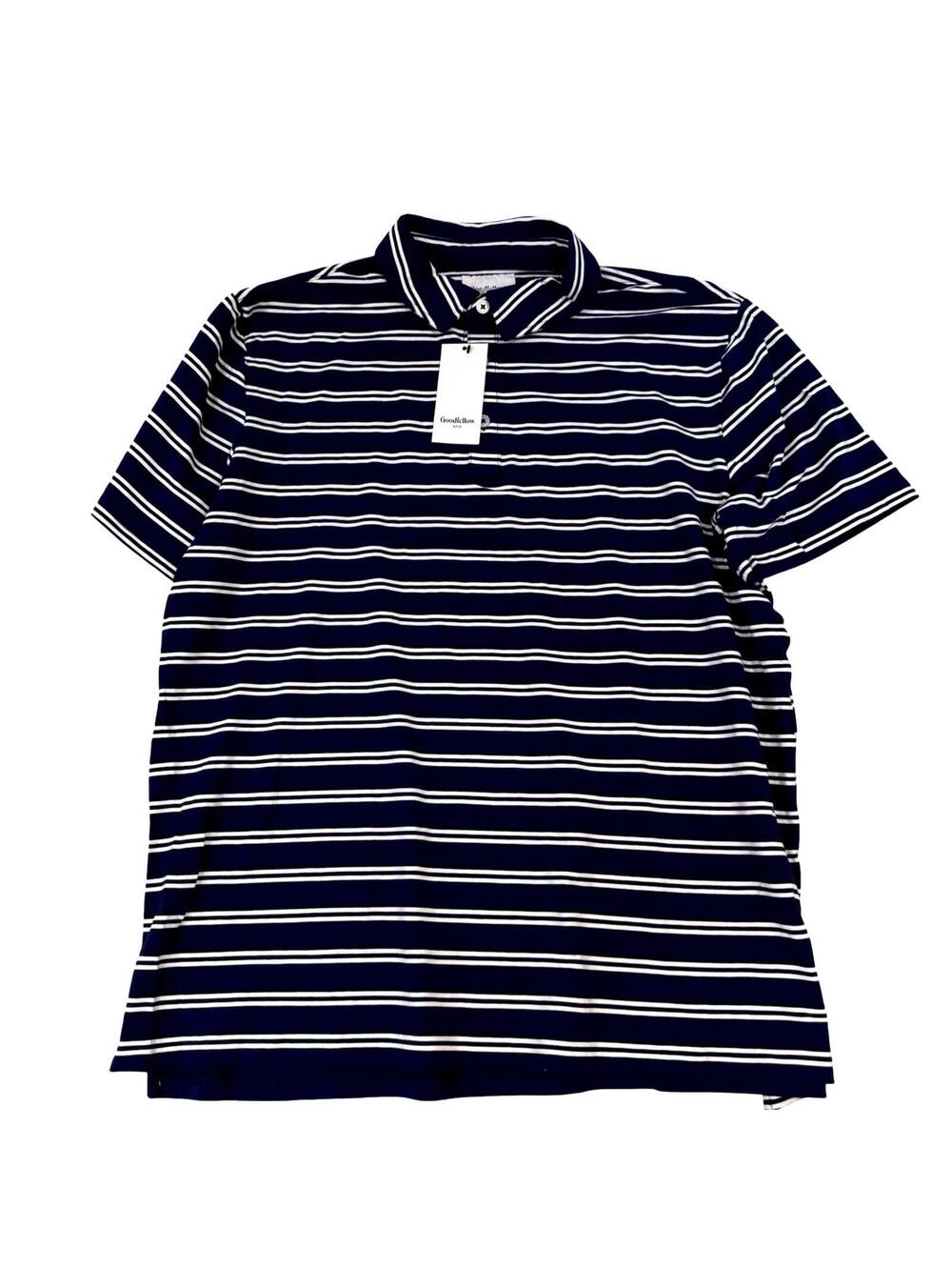 Goodfellow & Co. NWT Men's Blue & White Striped Button-Up Shirt - Size XL